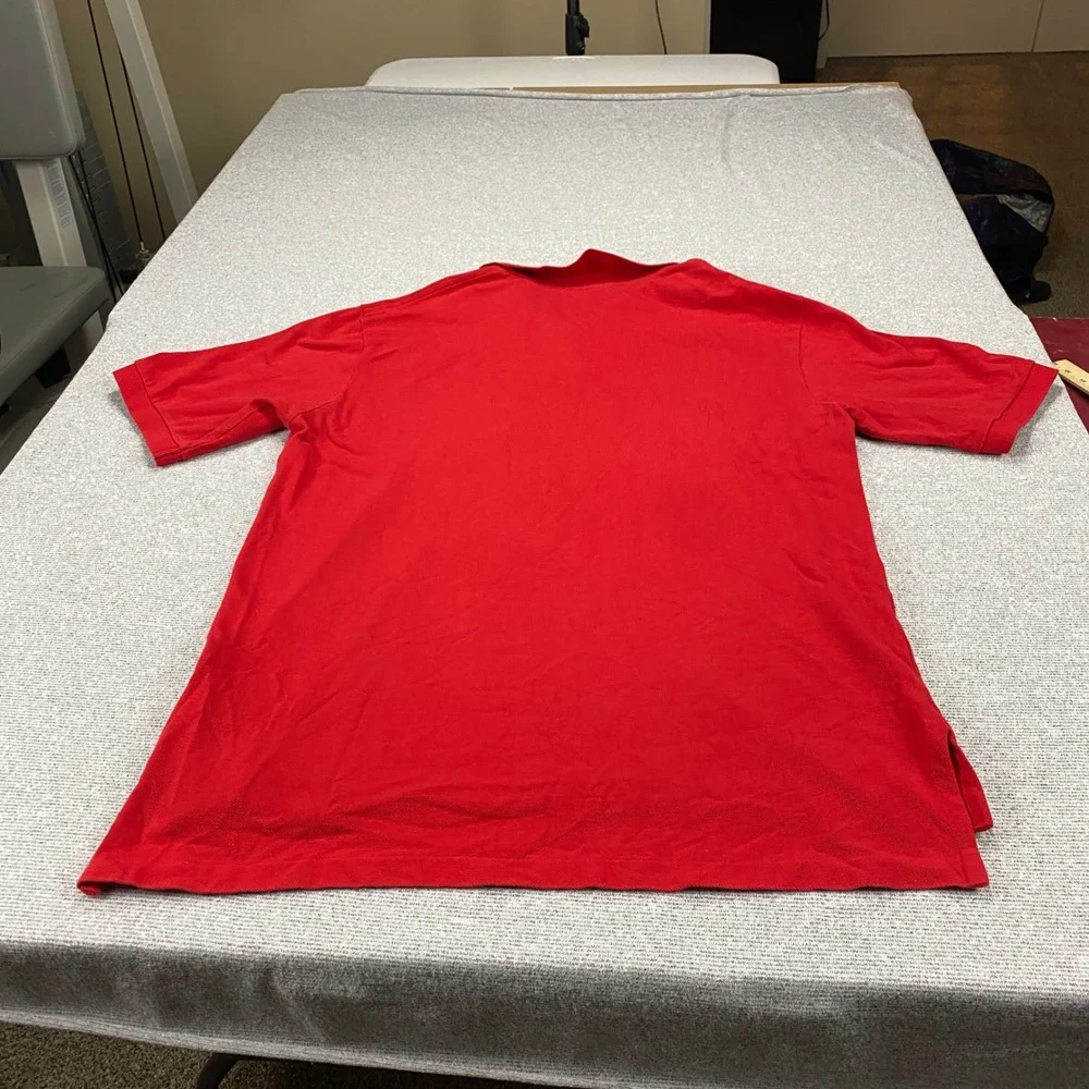 Polo Ralph Lauren Mens LT Tall Red Short Sleeve Pique Cotton Polo Shirt Pony - Picture 9 of 11